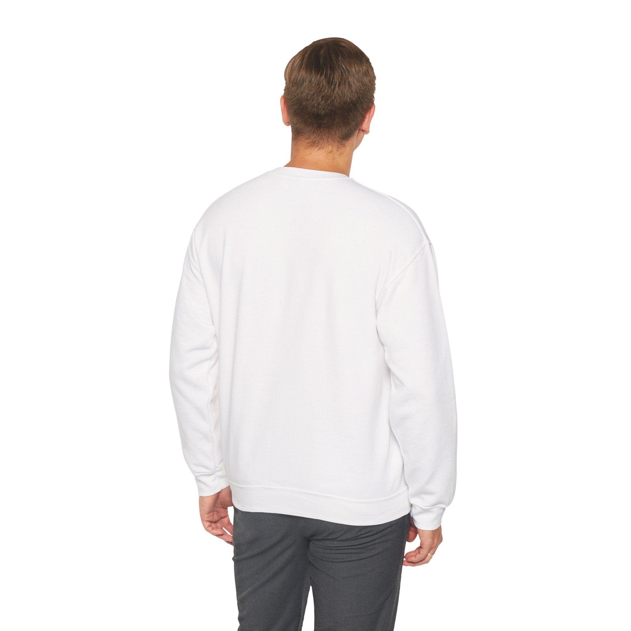 Minimalist HF Logo Sweatshirt — Monochrome Graphic Crewneck