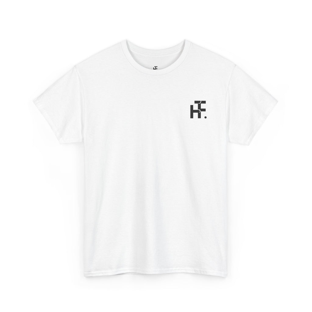 Minimal Pixel Logo Tee — Small Chest Graphic Cotton T-Shirt