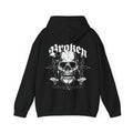Skull "Broken" Graphic Hoodie — Gothic Streetwear Pullover