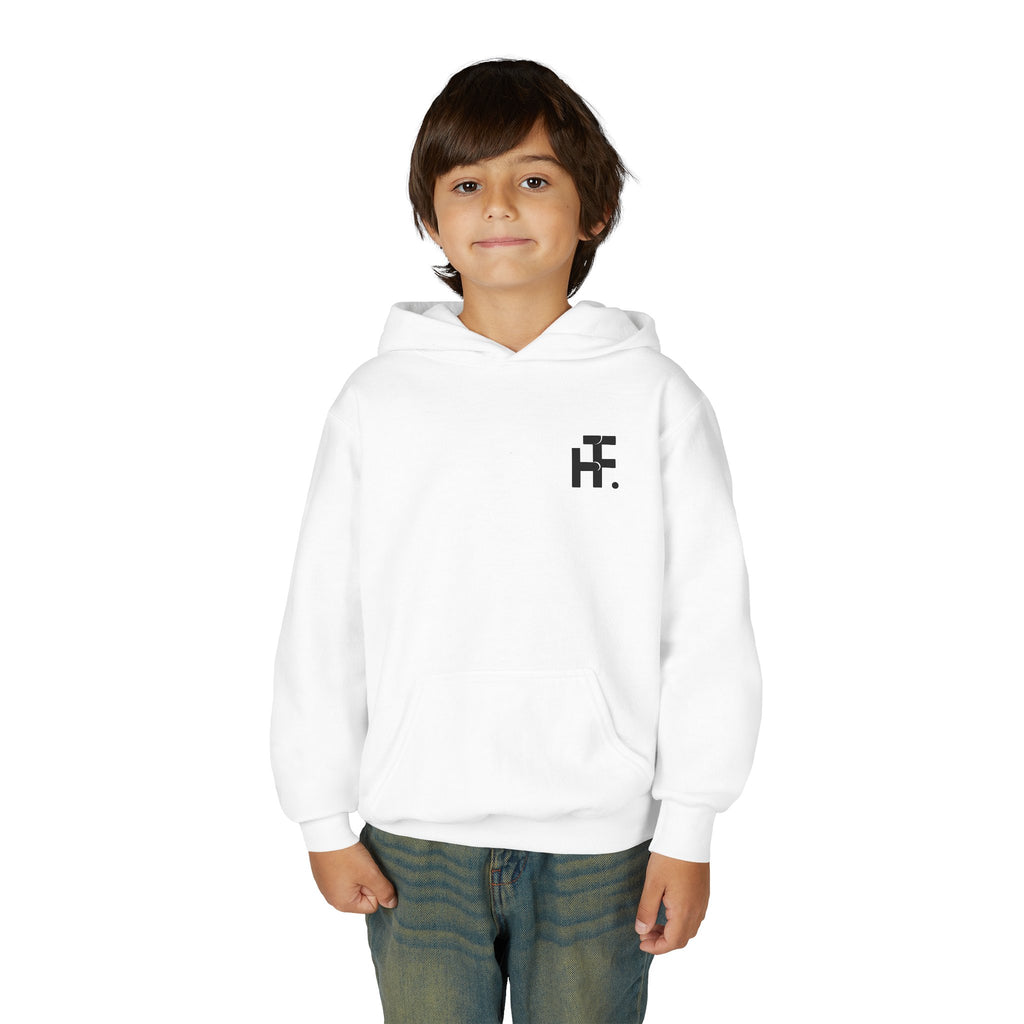 Youth Skateboard Hoodie – 'Skate!' Graphic Pullover with Skater Flame Design
