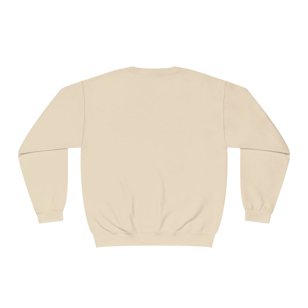 Crewneck Sweatshirt — 'Different' Minimal Front + Flame 'Aura Apparel Co' Back