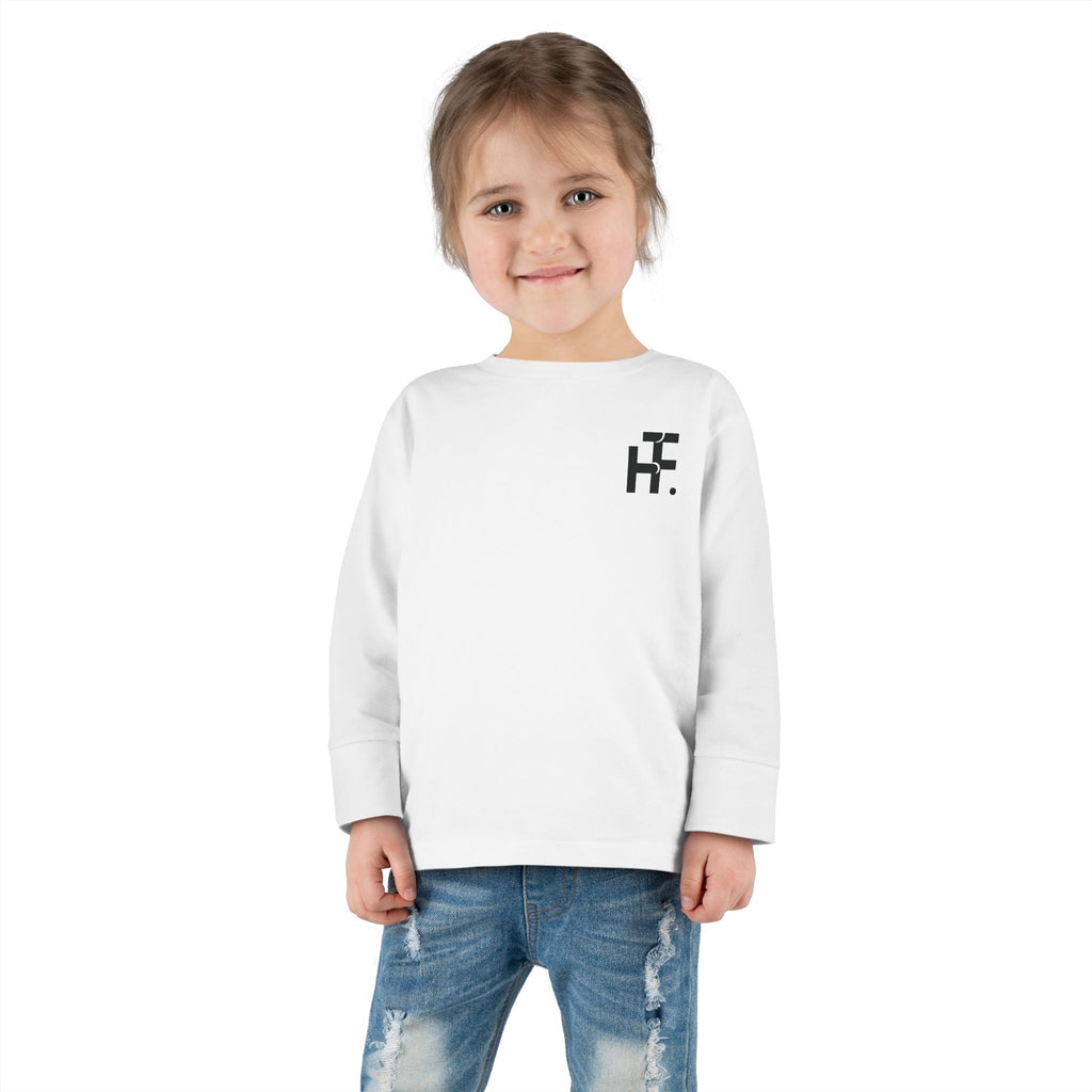 Toddler Long Sleeve Tee — "Never Stop Dreaming" Inspirational Kids Shirt