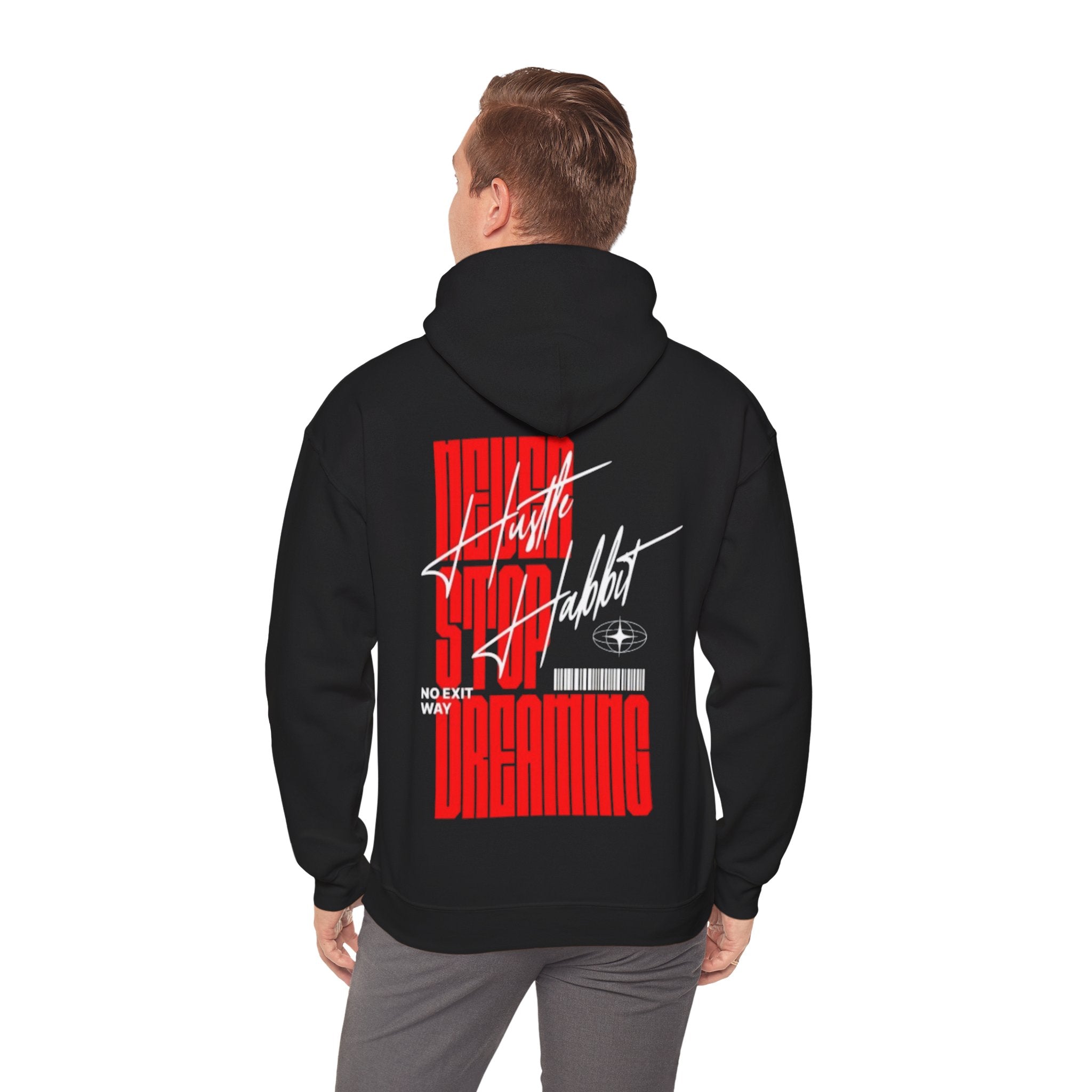 Dreaming Hoodie – Retro Futuristic 'Never Stop Dreaming' Graphic Pullover