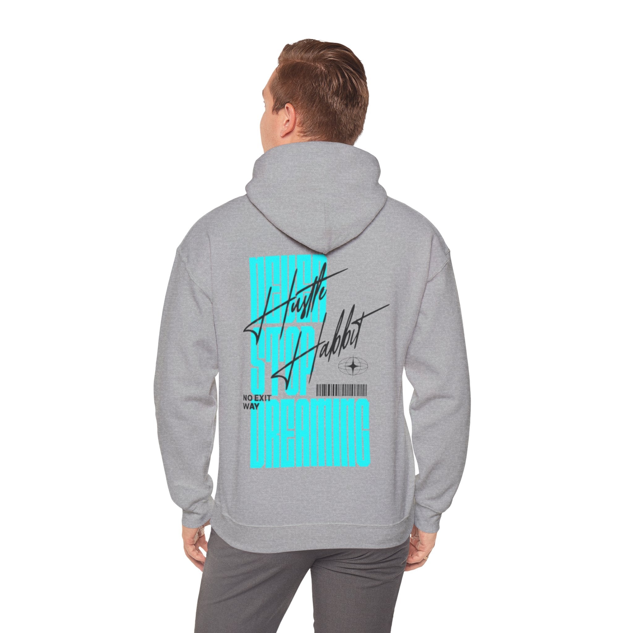 Dreaming Hoodie – Retro Futuristic 'Never Stop Dreaming' Graphic Pullover