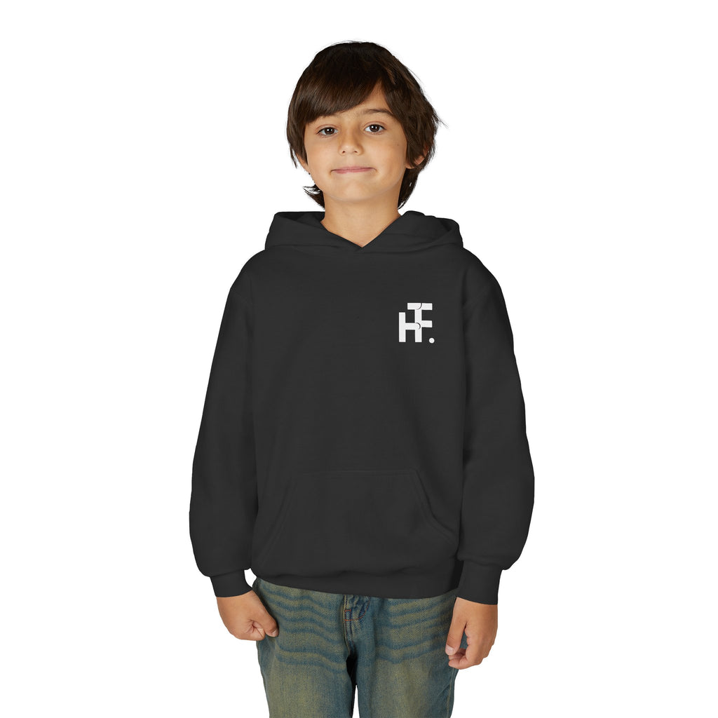 Youth Skateboard Hoodie – 'Skate!' Graphic Pullover with Skater Flame Design