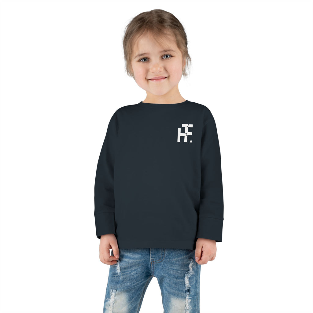 Toddler Long Sleeve Tee — "Never Stop Dreaming" Inspirational Kids Shirt