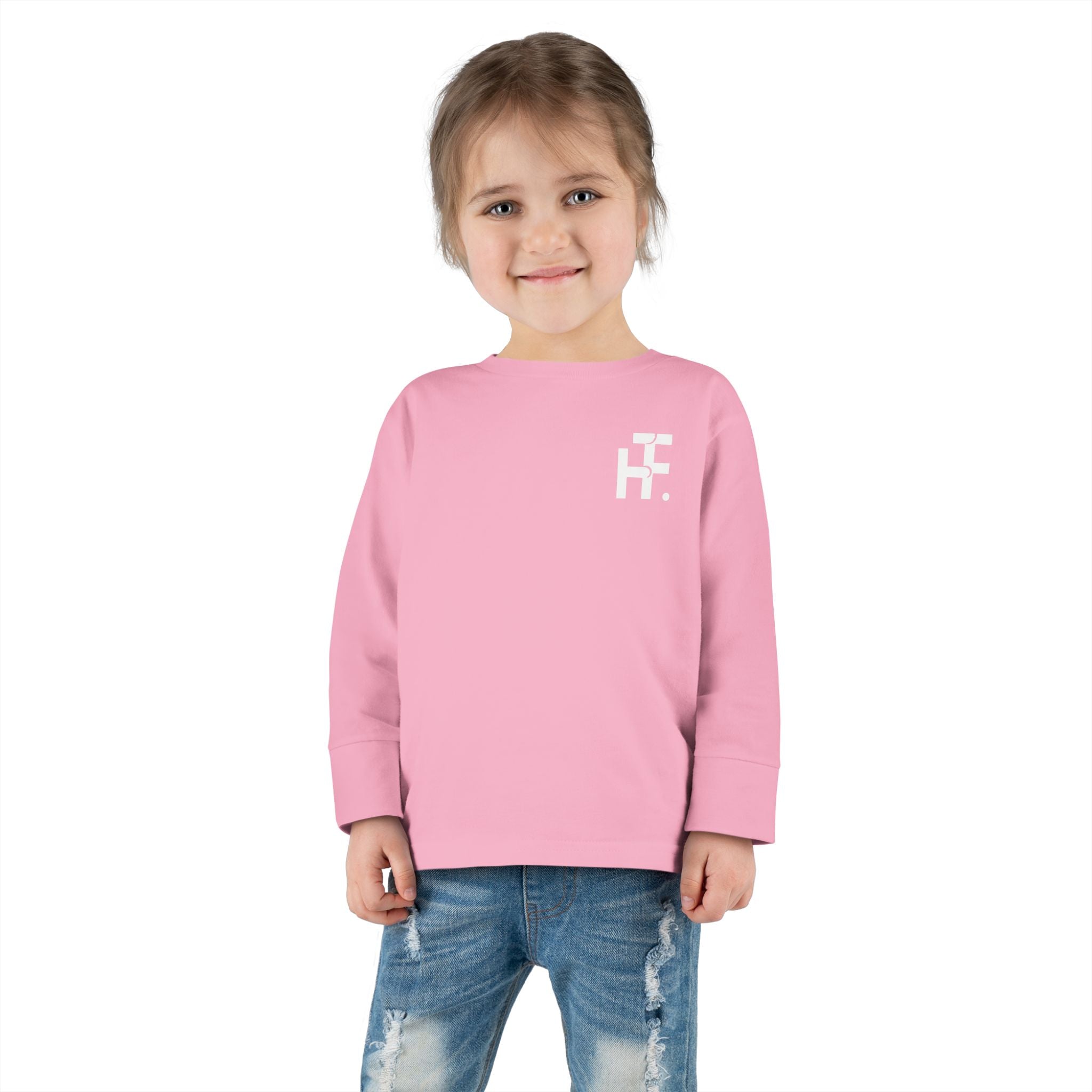 Toddler Long Sleeve Tee — "Never Stop Dreaming" Inspirational Kids Shirt