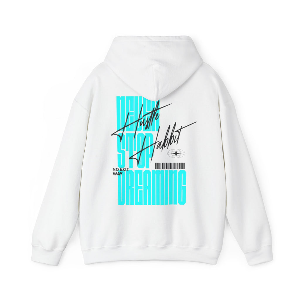 Dreaming Hoodie – Retro Futuristic 'Lightspeed Dreaming' Graphic Pullover