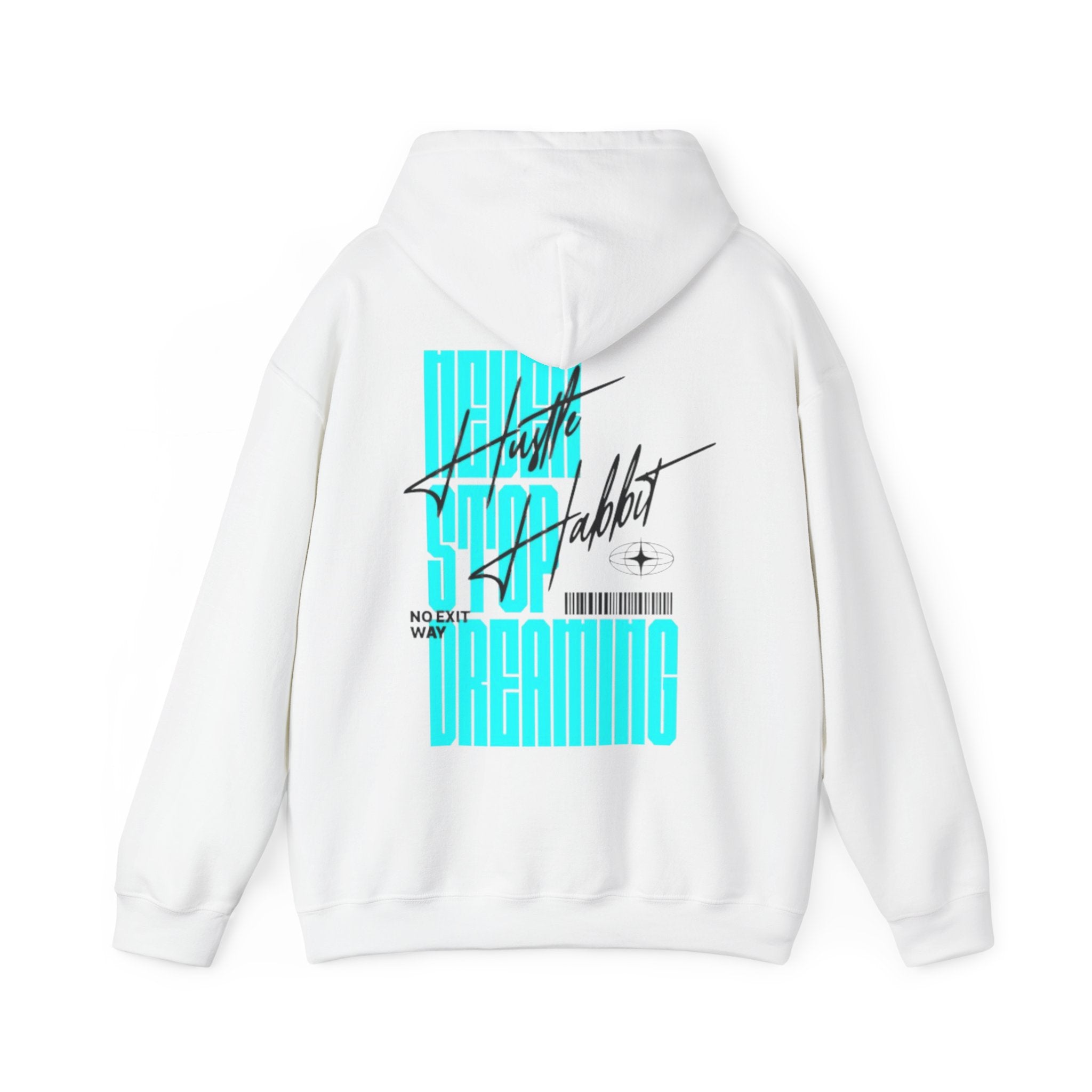 Dreaming Hoodie – Retro Futuristic 'Never Stop Dreaming' Graphic Pullover