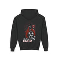 Youth Skateboard Hoodie – 'Skate!' Graphic Pullover with Skater Flame Design