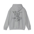 Hoodie — "You Don’t Have to Be Great to Start" Inspirational Script Pullover